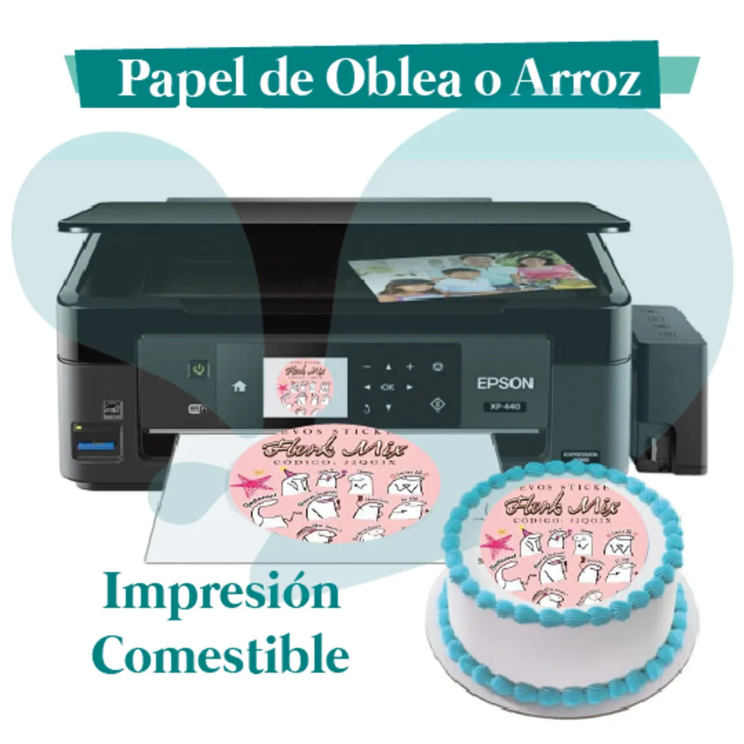 Impresión de Oblea o Arroz